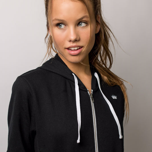 The Embroidered Hoodie with Crown Logo