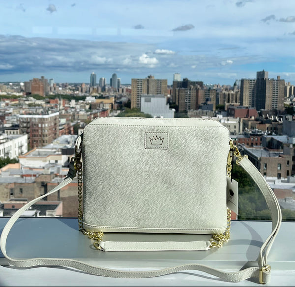 The Elsie Convertible Bag - Baby Powder