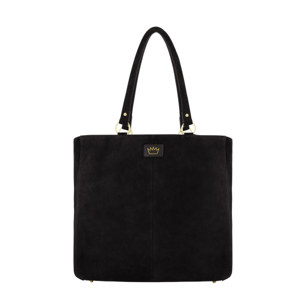 The Josie Bag - Black Suede